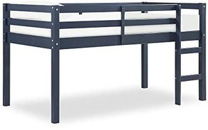 lot 23719 image: Dorel Living Milton Junior Twin, Gray Loft Beds