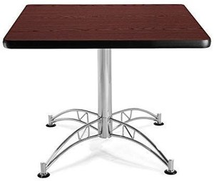 lot 23738 image: OFM 36 Square Multi-Purpose Table Laminate Mahogany LT36SQ-MAHOGANY