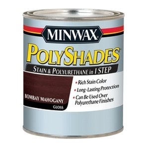 lot 25935 image: Minwax� PolyShades� Bombay Mahogany, Gloss, 1-Qt