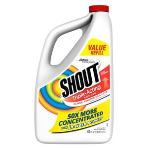 lot 25940 image: Shout Triple-Acting Refill, Laundry Stain Remover, 60 Ounce
