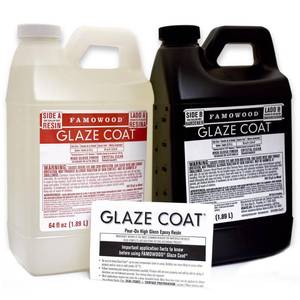 lot 25941 image: FAMOWOOD� GLAZE COAT CLEAR EPOXY GALLON KIT