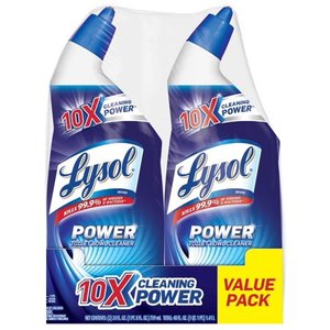 lot 27055 image: Lysol Toilet Bowl Cleaner - Power Twin Pack (2x24) oz.