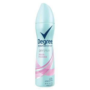 lot 27179 image: (2) Degree MOTIONSENSE Sheer Powder Dry Spray Antiperspirant 3.8oz per Bottle