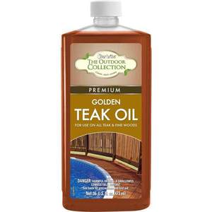 lot 27182 image: StarBrite 52216 Outdoor Collection Premium Teak Oil Use On Teak & Fine Wood 16oz