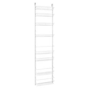 lot 27248 image: ClosetMaid 8-Tier Over-the-Door Adjustable Wire Rack - White