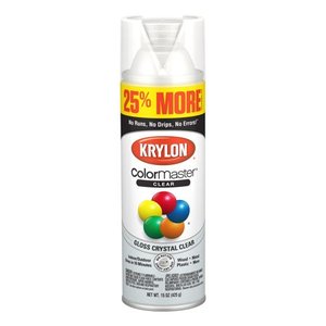 lot 27507 image: Krylon� ColorMaster Paint  Primer Gloss Acrylic Crystal Clear, 15-Oz