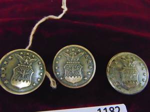 lot 1182 image: Military Coat Buttons