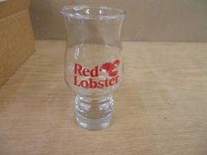 lot 1188 image: 12 Red Lobster Glasses