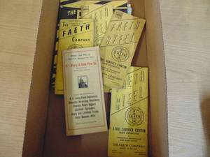 lot 1241 image: Vintage Faeth Steel Company Manuals