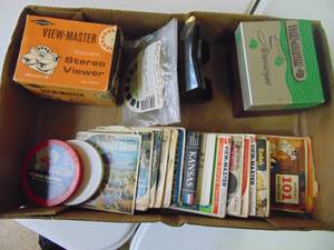 lot 1261 image: 3 View Masters and Miscellaneous Disney and Kansas Themed Films