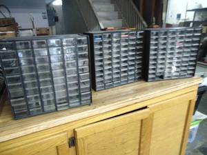 lot 1282 image: 3 Hardware Organizers