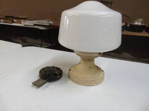 lot 1313 image: Vintage Light Fixture - Complete
