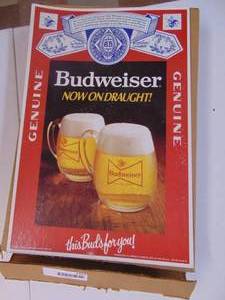 lot 1329 image: Budweiser Counter Cards - 20 