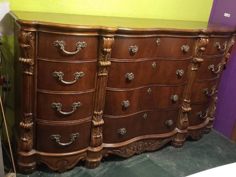 High End Cherry Dresser Very Nice Very Large Estate