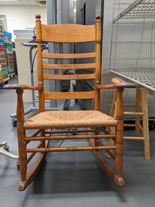 lot 1777 image: Rocking Chair And Stool