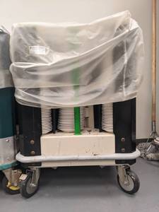 lot 1782 image: Rolling Dish Cart With Assorted 6 Inch Plates