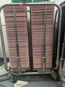 lot 1795 image: Trays On Rolling Cart