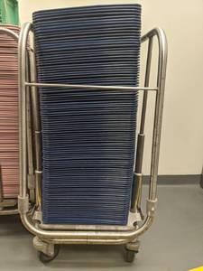lot 1797 image: Trays On Rolling Cart
