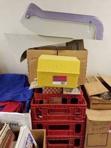 lot 1821 image: Crates, Straws, Receipe Box, Napkin Holder