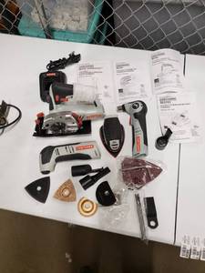 lot 3808 image: Craftsman Nextec Auto Hammer, Circular Saw, Mouse Sander, Multi Tool, Charger, Manuals