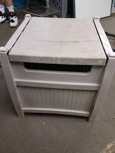 lot 3820 image: Outdoor Garden Hose and Storage Box