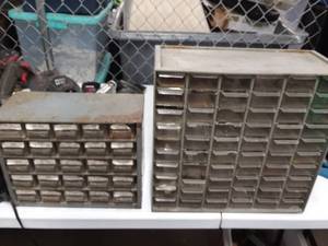 lot 3822 image: Pair of Nuts and bolts Storage Containers