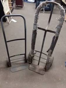 lot 3846 image: Pair of 2 Wheel Hand Trucks