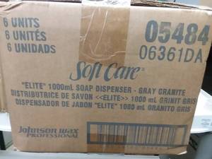 lot 3828 image: Johnson Wax Professional Soft Care Elite 1000 Soap Dispenser Box of 6