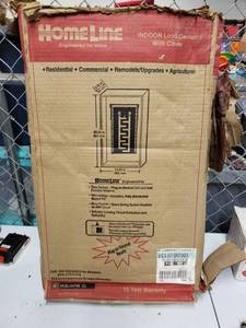 lot 3830 image: Square D Homeline 100 amp 24-Space 48-Circuit Indoor Main Breaker