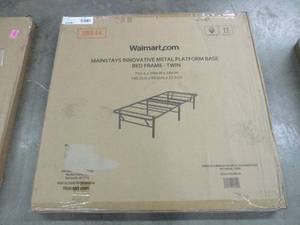 lot 15 image: TWIN SIZE Metal Platform Bed Frame