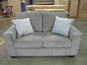 lot 1 image: Loveseat.....has shipping damage to the back support bar