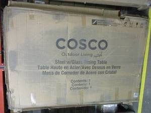 lot 49 image: COSCO Outdoor Steel with Glass Dining Table