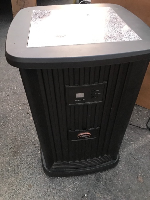 lot 10 image: Evaporative humidifier decorative uses side table