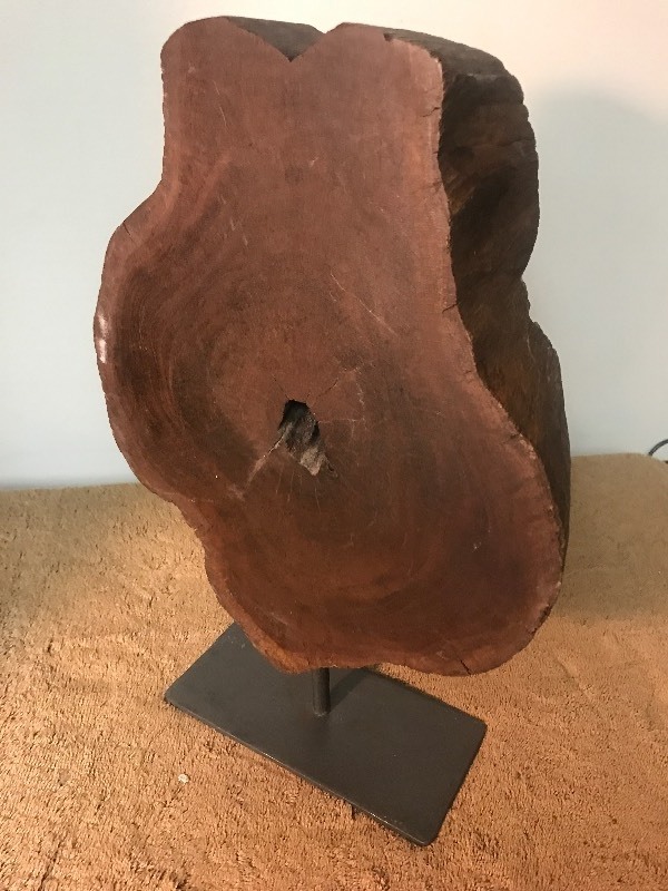lot 1061 image: Nice Decour pieces cross-section of wood 16 inches tall