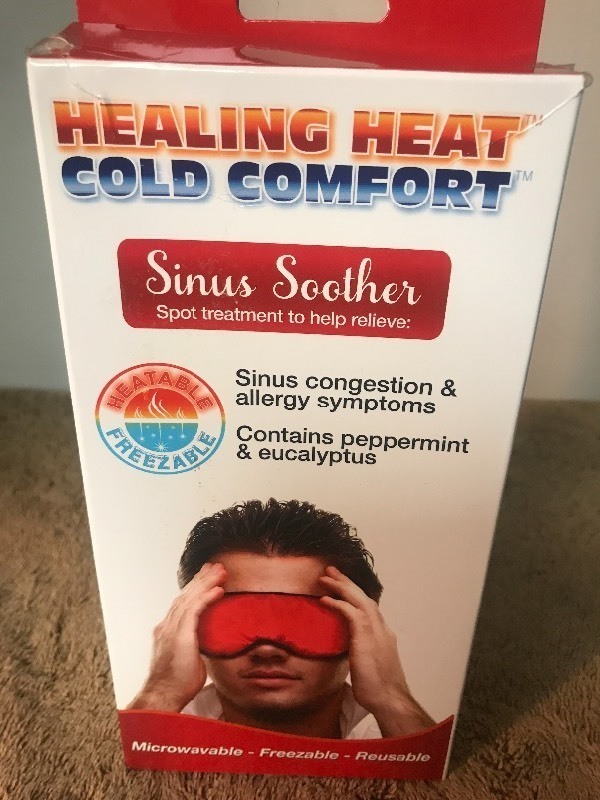 lot 54 image: Heat and cold comfort mask great for migraines and other uses as picture