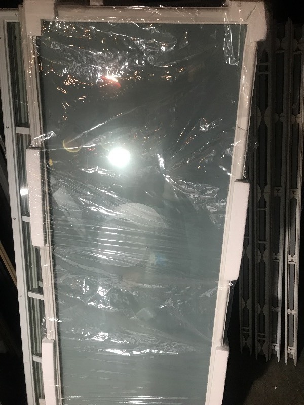 lot 67 image: 22 x 64 thermal pane opaque glass window great for bathroom door pantry door insert use your imagination