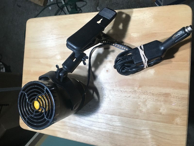 lot 759 image: Nice automotive turbo fan great for working on your car drain carpet use your imagination