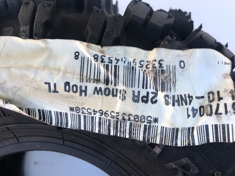 lot 929 image: New tire see picture for size  as pictured