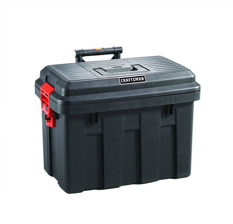 Craftsman Tote Truck Sit Stand 25 W x 17-1/2 D x 18 H Tool Box Chest Storage  Organizer 59627, CRAFTSMAN TOOLS, VACS, AIR COMPRESSORS,SAWS AND MORE