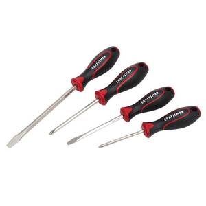 lot 3300 image: Craftsman 4-Piece TPR Handle Screwdriver SET Missing One Screwdriver