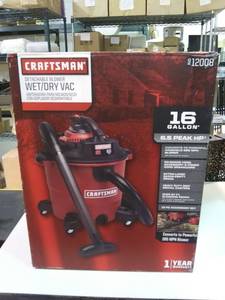 lot 3330 image: Detachable Blower WetDry Vac 16 Gallon 6.5 HP