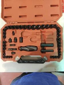 lot 3368 image: 58 Piece Universal Max Axess Mechanics Tool Set. Missing Pieces