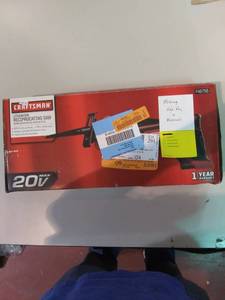 lot 3398 image: Reciprocating Saw 20 Volt Max missing Hex Key And Manual