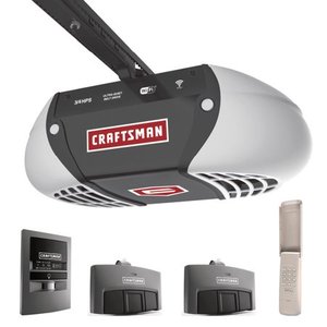 lot 3414 image: Craftsman Smart Garage Door Opener 34 HP Belt Drive Ultra -Quiet Wi-Fi Connectivity Tri-Frequency System 57915
