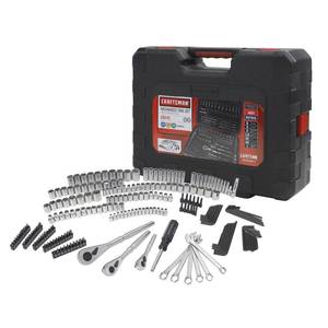 lot 3441 image: Craftsman 230 Pc Silver Finish Standard And Metric Mechanics Tool Set 50230