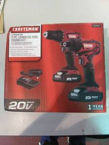 lot 3444 image: 2 Piece Cordless Tool Combo Kit