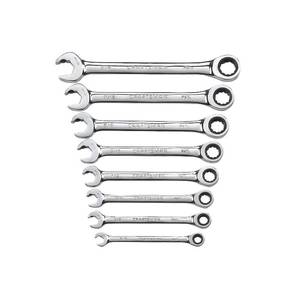 lot 3457 image: Craftsman 8 Piece Standard Open End Dual Ratcheting Wrench (00914755)