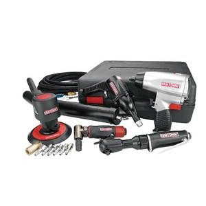 lot 3474 image: Craftsman 14 Pc. Mechanics Air Tool Kit