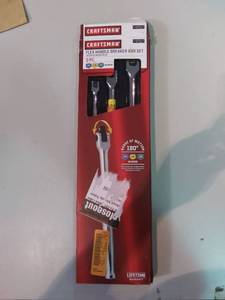 lot 3483 image: Craftsman Full Polish Flex Handle Breaker Bar 3 Piece Set 14 38 12 Drive