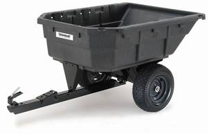 lot 9008 image: Universal 12.5 Cu Ft Poly Swivel Cart